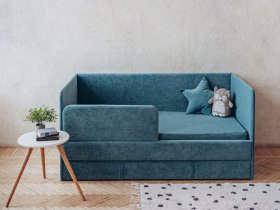 Диван-кровать Happy (бирюзовый) в Мохсоголлохе - mohsogolloh.mebel-nsk.ru | фото