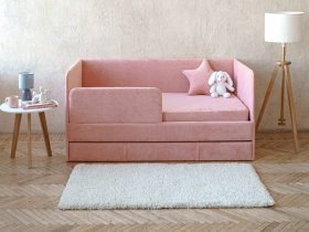 Диван-кровать Happy (коралловый) в Мохсоголлохе - mohsogolloh.mebel-nsk.ru | фото
