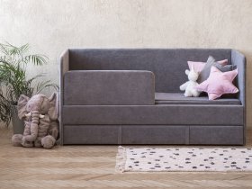 Диван-кровать Happy (темно-серый) в Мохсоголлохе - mohsogolloh.mebel-nsk.ru | фото