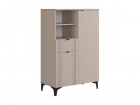Комод 2 Рич (кашемир/фрапучино матовый/черный) в Мохсоголлохе - mohsogolloh.mebel-nsk.ru | фото