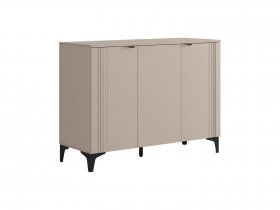 Комод 3 Рич (кашемир/фрапучино матовый/черный) в Мохсоголлохе - mohsogolloh.mebel-nsk.ru | фото