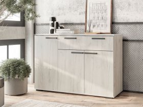 Комод Стандарт-4 NEW (дуб крафт белый) в Мохсоголлохе - mohsogolloh.mebel-nsk.ru | фото