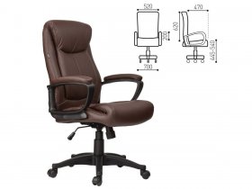 Кресло офисное BRABIX Enter EX-511, коричневое в Мохсоголлохе - mohsogolloh.mebel-nsk.ru | фото