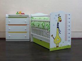 Кроватка детская Жираф с маятником в Мохсоголлохе - mohsogolloh.mebel-nsk.ru | фото