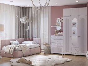 Модульная детская Милана (белое дерево/сакура) в Мохсоголлохе - mohsogolloh.mebel-nsk.ru | фото