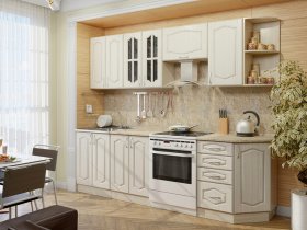 Модульная кухня Классика-1 (дуб молочный) в Мохсоголлохе - mohsogolloh.mebel-nsk.ru | фото