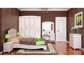 Модульная спальня Каролина в Мохсоголлохе - mohsogolloh.mebel-nsk.ru | фото