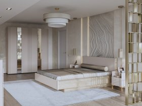 Модульная спальня Одетта (дуб эндгрей/меланж) в Мохсоголлохе - mohsogolloh.mebel-nsk.ru | фото