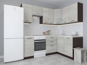 Модульная угловая кухня 1,4м*2,1м Лада (пикард) в Мохсоголлохе - mohsogolloh.mebel-nsk.ru | фото