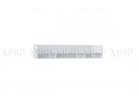 Полка Оливия (белый/белый глянец холодный) в Мохсоголлохе - mohsogolloh.mebel-nsk.ru | фото
