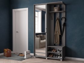 Прихожая «Ларго-2» (графит серый) в Мохсоголлохе - mohsogolloh.mebel-nsk.ru | фото