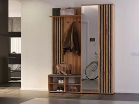 Прихожая Марракеш (дуб вотан/цемент темный) в Мохсоголлохе - mohsogolloh.mebel-nsk.ru | фото