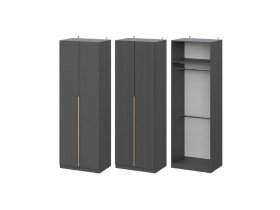 Шкаф ШК-75 Эккервуд (графит) в Мохсоголлохе - mohsogolloh.mebel-nsk.ru | фото
