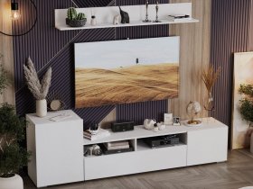 Стенка «Сильвия» (белый ясень) в Мохсоголлохе - mohsogolloh.mebel-nsk.ru | фото