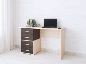 Стол письменный Сити-2 (венге/дуб молочный) в Мохсоголлохе - mohsogolloh.mebel-nsk.ru | фото