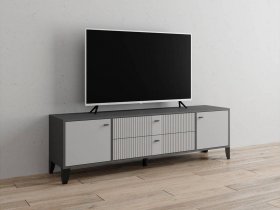 Тумба под ТВ Парус-10 (графит/светло-серый) в Мохсоголлохе - mohsogolloh.mebel-nsk.ru | фото